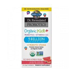 Garden of life Dr. Formulated organická probiotika - pro děti - 5 miliard CFU s příchutí vodní meloun
