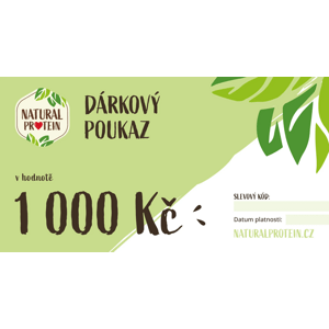 Dárkový poukaz - 500 / 1000 / 2000 kč (online) 1000 kč