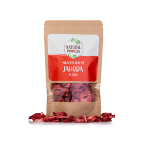 Mrazem sušené jahody - Plátky