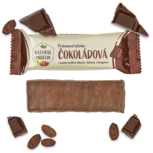 NaturalProtein Proteinová tyčinka s kolagenem - Čokoládová