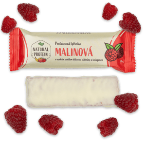 NaturalProtein Proteinová tyčinka s kolagenem - Malinová