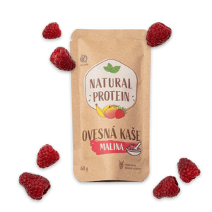 NaturalProtein Proteinová ovesná kaše - Malina (60 g)