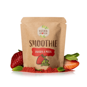 NaturalProtein Smoothie - Jahoda a máta Letní akce