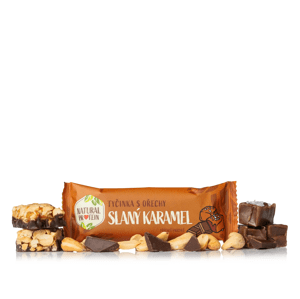 NaturalProtein Ořechová tyčinka - slaný karamel Letní akce