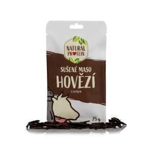 NaturalProtein Sušené maso  - hovězí s pepřem Letní akce
