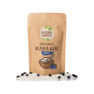 NaturalProtein Proteinová rýžová kaše - Borůvka (60 g)