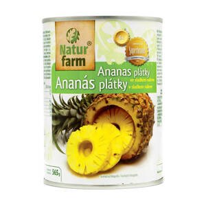 Natur farm Ananas plátky kompot 565 g