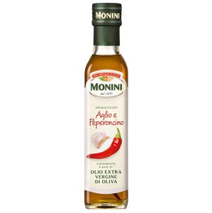 Monini Extra panenský olivový olej s příchutí Česnek a Chilli 250 ml