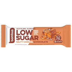 Bombus Tyčinka LOW SUGAR slaný karamel a čokoláda 40 g