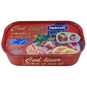 Nekton Tresčí játra uzená výběrová ve vlastním oleji 115 g