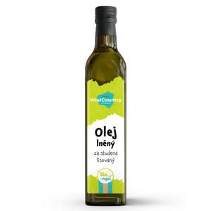 Vital Country Lněný olej olej lisovaný za studena BIO Obsah: 500 ml