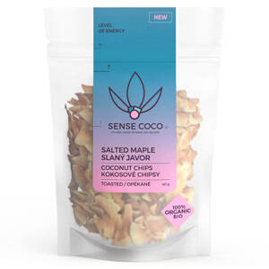 (DMT) Sense Coco Bio kokosové chipsy slaný javor 40 g