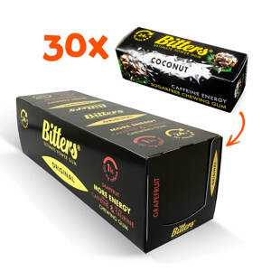 Bitters energetické žvýkačky Kokos (box 30 ks)