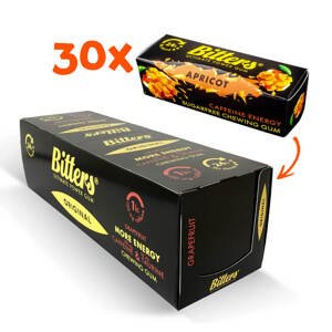 Bitters energetické žvýkačky Meruňka (box 30 ks)