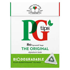 PG Tips černý čaj pyramidové sáčky Množství: 80 ks