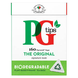 (POŠKOZENO) PG Tips černý čaj pyramidové sáčky Množství: 160 ks