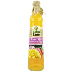 Natur farm Ovocný sirup s příchutí manga a lotosového květu 700 ml