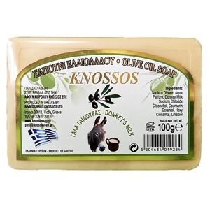 Knossos Přírodní olivové mýdlo s oslím mlékem 100 g
