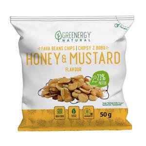 Greenergy Fava Chips s příchutí medu a hořčice 50 g