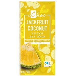 iChoc Veganská čokoláda s jackfruitem a kokosem BIO 80 g