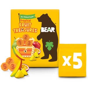 BEAR Fruit Treasures Tropical mango a marakuja 5 x 20 g