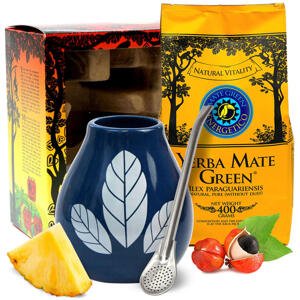 Mate Green Dárková sada Yerba Energetico + bombilla + kalabasa