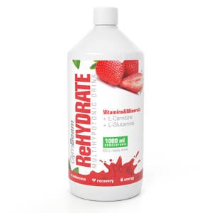 (POŠKOZENO) GymBeam Iontový nápoj ReHydrate 1000 ml Příchuť: Jahoda