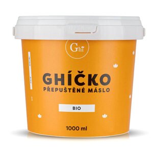 (POŠKOZENO) České Ghíčko BIO přepuštěné máslo 1000 ml
