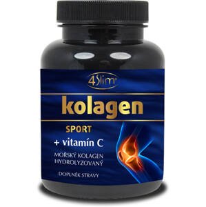 4Slim Mořský hydrolyzovaný kolagen + vitamin C 90 kapslí
