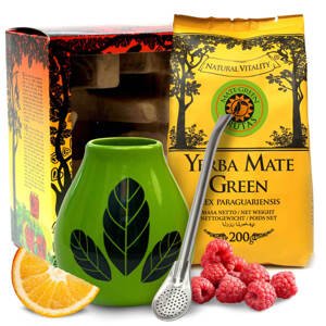 Mate Green Dárková sada Yerba Frutas + bombilla + kalabasa