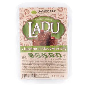 (DMT) Damodara Ladu karamelové s karobem a lískovými ořechy Množství: 150 g