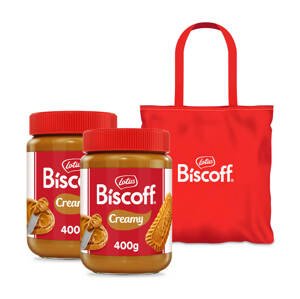 Lotus Biscoff Jemná pomazánka 400 g (2 kusy + taška ZDARMA)