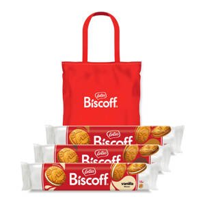 Lotus Biscoff Plněné sušenky se třemi krémy (3x150 g + taška ZDARMA)