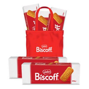 Lotus Biscoff Originální karamelizované sušenky 3x250g (taška ZDARMA)
