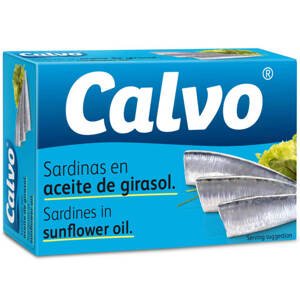 (POŠKOZENO) Calvo Sardinky ve slunečnicovém oleji 120 g