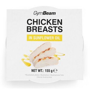 GymBeam Kuřecí prsa ve slunečnicovém oleji 155 g