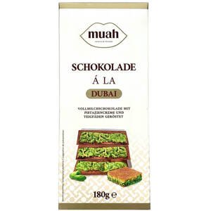 (POŠKOZENO) Muah Dubajská čokoláda mléčná 180 g