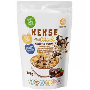 Kekse cereálie čokoláda a lískový oříšek bezlepkové 300 g