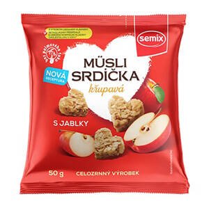 SEMIX Müsli srdíčka s jablky 50g
