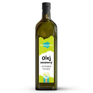 Vital Country (DMT) Sezamový olej lisovaný za studena BIO Obsah: 1000 ml