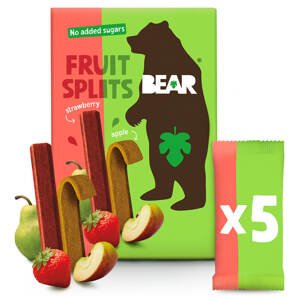 (DMT) BEAR Fruit Splits jahoda a jablko 5 x 20 g