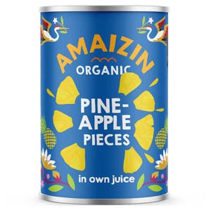Amazin Amaizin Ananas kousky ve vlastní šťávě Bio 400g