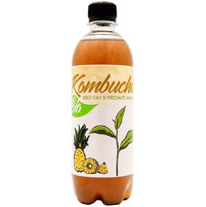 Stevikom Kombucha bílý čaj a ananas BIO 500 ml