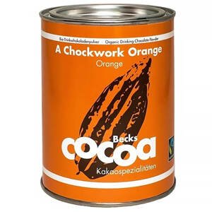 Becks Cocoa Bio Horká čokoláda "CHOCKWORK ORANGE" s pomerančovou kůrou a zázvorem 250 g