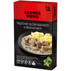 Expres Menu KM Vepřové na žampionech s těstovinami 500 g