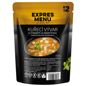 Expres Menu Kuřecí vývar s masem a zeleninou 600 g