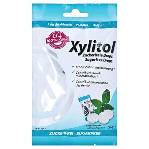 Miradent Xylitol pastilky MÁTA 26 ks