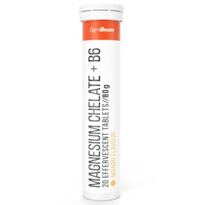GymBeam Magnesium chelate + B6 20 tab Příchuť: Mango