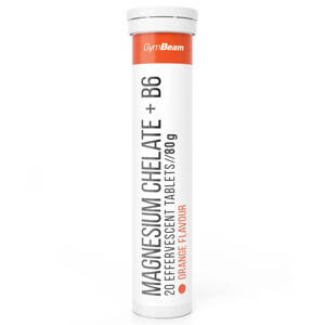 GymBeam Magnesium chelate + B6 20 tab Příchuť: Pomeranč