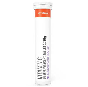 GymBeam Vitamín C 1000 mg 20 tab Příchuť: Černý rybíz